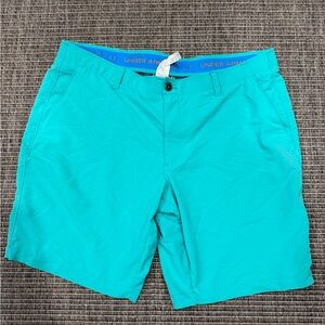 Under Armour Big & Tall Aqua Blue Athletic Shorts